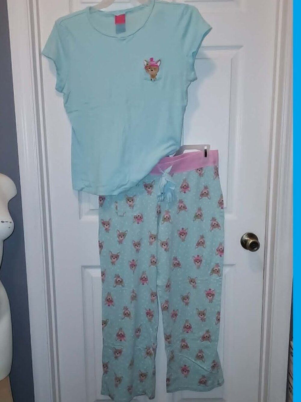 FOL Dog Chihuahua PAJAMAS Fresh Collection Juniors 100% Cotton XL Fruit of Loom